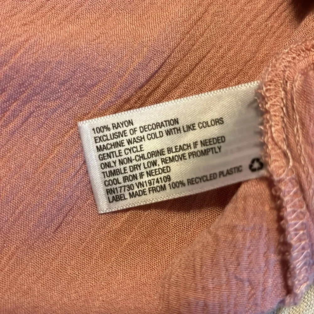 Knox Rose Pink Tie Front Embellished Blouse - Picture 6 of 7